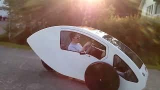 Wooden velomobile Lynx