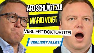 Mario Voigt ohne Doktortitel – AfD kontert und entlarvt die wahre Fratze der Altparteien!