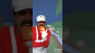 superlitmario: MARIO VS UNITITLED GOOSE GAME(Mario Red costume funny videos competition tiktok)