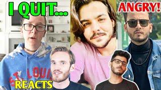 20 Million Subs YouTuber QUITS! - PewDiePie Reacts | Ashish Chanchlani, CarryMinati, BB, Elvish |