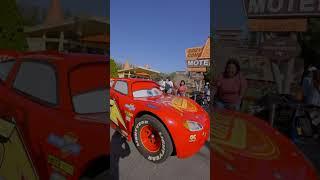 CARS IN REAL LIFE: Lightning McQueen and Mater in Radiator Springs at Disney California Adventure