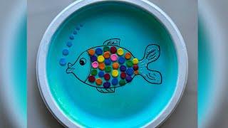  Colorful Fish Craft Using a Paper Plate And Modeling Clay