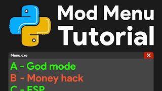 Making a mod menu is easy! (Here's how to make one with Python and Cheat Engine)