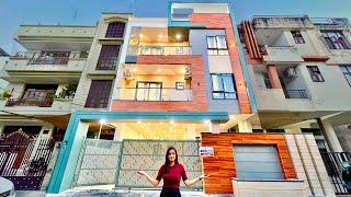 ग़ज़ब कर दिया 30ft फ्रंट वाले प्लॉट पर बना दिया 7Bedroom 4Parking & movie Theatre वाला Triplex House