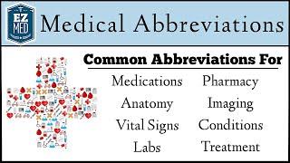 Medical Terminology: List of Common Abbreviations [Nursing, USMLE]