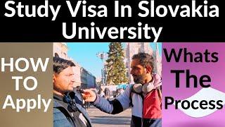 How To Apply Study Visa In Slovakia University