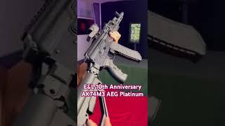 E&L 10th Anniversary AK74M3 Platinum AEG #gaming #airsoft #airsoftgi #milsim #review #shorts #short