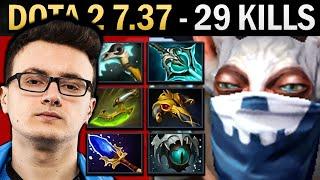 Meepo Gameplay Miracle with 29 Kills and Disperser - Dota 7.37