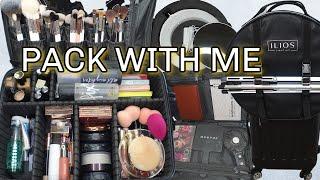 PACK WITH ME: MY TRAVEL MAKEUP | get glam with sadaf