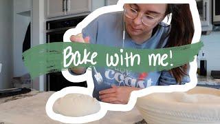 Come bake with me! Making my second loaf of sourdough ever!