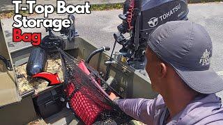 How To Easily Add Storage to your Jon Boat or T-Top Boat - KEMIMOTO T-Top Boat Storage Bag