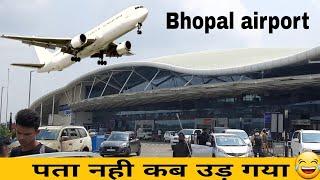 Air Indigo flight take off !! Bhopal airport live seen