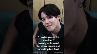 BTS Reaction :- When yn is sick and starts vomiting because as she ate fast food :) #btsffs #btsarmy