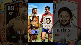 EUSÉBIO & PELÉ | Best FC Mobile 25 Comparison #fcmobile #fifamobile #eafcmobile #eafc  #shorts