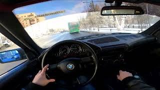 BMW 5 SERIES E34 525 1990 M50B25 POV TEST DRIVE