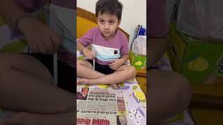 #shortsfeed #viral #learning #hindi #modiji #newspaper #reading #punjabkesari #childhood #papa #beta