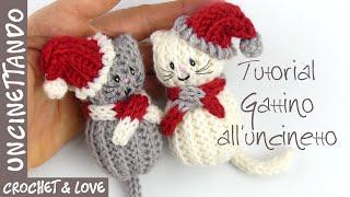 How to crochet a little cat  - quick and easy to do (English and Spanish subtitles)