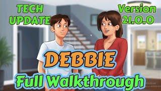 DEBBIE COMPLETE STORYLINE (FULL WALKTHROUGH) QUEST | SUMMERTIME SAGA TECH UPDATE.VERSION 20.0.0