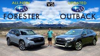 SIBLING RIVALS -- 2025 Subaru Forester vs. Subaru Outback: Comparison