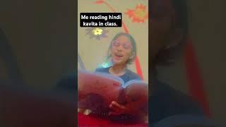 Me reading hindi kavita in class. #funny  #charvi malhotra.