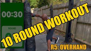 12MINUTE 10 ROUND HEAVY BAG WORKOUT (round by round)