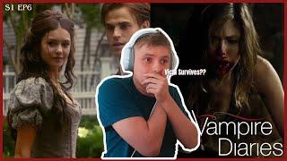 HOW IS SHE STILL ALIVE!!! | THE VAMPIRE DIARIES S1 EP6 REACTION