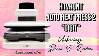 HTVRONT  Auto heat press 2 | ￼unboxing, demo and review