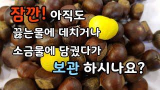 "밤 오~래 보관하는 법" - 알고나면 너무 간단한 방법!!! chestnut (How to keep it for a long time)