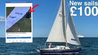 DO NEW SAILS MAKE A DIFFERENCE? | £600 project boat restoration