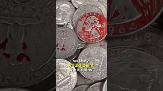 Why Are Coins Painted RED? #shorts #silver #coin