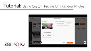 Using Custom Pricing for Individual Photos on Zenfolio