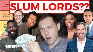 Real Estate Gurus of Youtube: Slum Lords or Savvy Investors? (Tier Ranking)