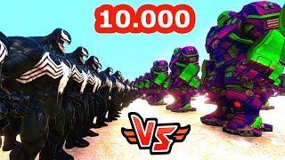 10.000 VENOM VS 10.000 HULKBUSTER  - Süper Kahramanlar