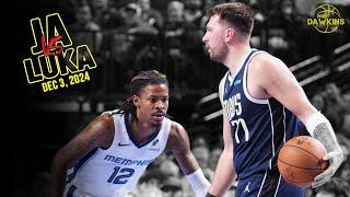 Luka Doncic vs Ja Morant Duel  | Full Play | Dec 3, 2024 | FreeDawkins