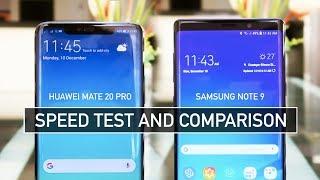 Huawei Mate 20 Pro vs Samsung Note 9 SPEED TEST | Zeibiz