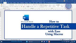 How to Handle a Repetitive Task with Ease Using Macros in Microsoft Word  | TechTricksGh