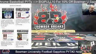 Welcome to Bomber Sports Cards Live Breaks! Absolute, Bowman U Sapphire & Cosmic NBA!