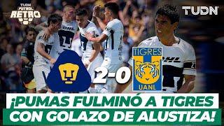 Futbol Retro: ¡Pumas ganó con una joya del ‘Chavo’ Alustiza! I Pumas 2-0 Tigres AP18 I TUDN