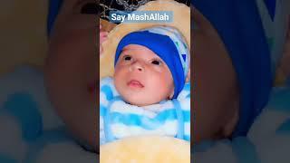 Muhammad Bin Nouman 1 month old Baby Enjoying  #baby #cutebaby #cute #cutenessoverload #shorts