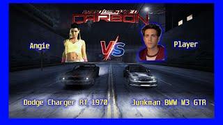 NFS Carbon Gameplay - Junkman BMW M3 GTR vs Angie