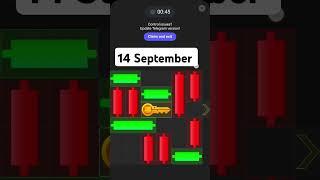 Key 56! 14September how to solve mini game PUZZLE in hamster Kombat (100%) !!14September mini game