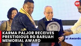 EastMojo Editor-in-Chief Karma Paljor receives RG Baruah Memorial Award