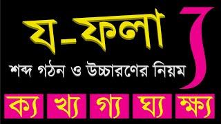 ''য'' ফলা ( ্য) যুক্ত বাংলা শব্দ গঠন | J-fola joge shobdo gothon | য-ফলা যোগে শব্দ গঠন ও উচ্চারণ