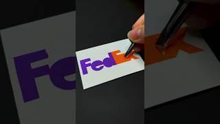 Drawing FedEx logo ️ What’s next? #art #creative #painting