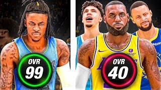 NBA 2K24, but there’s only ONE 99 OVERALL against all 40 overalls...