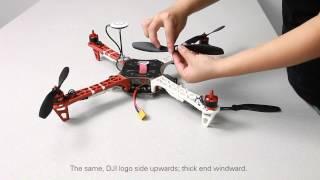 DJI F450 Setup Demo-Propeller Assembly