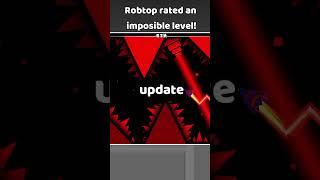 Robtop Rated An Impossible Level? | Geometry Dash News #geometrydash #shorts