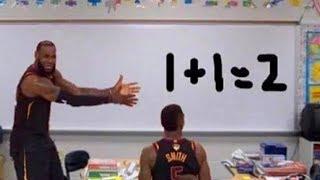 LeBron James Teaches JR Smith Basketball