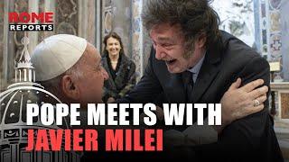 February 2024: Pope meets with former critic and new Argentine president, Javier Milei