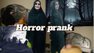 Horror prank on API ‍️|| Aj merh sath hi prank ho gaya || Mama b dar gaii 